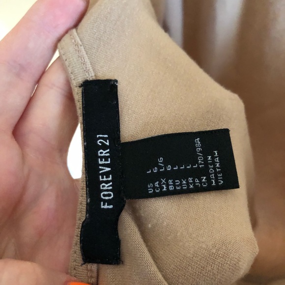 Forever 21 Nude Body Suit Size Large - Picture 4 of 5